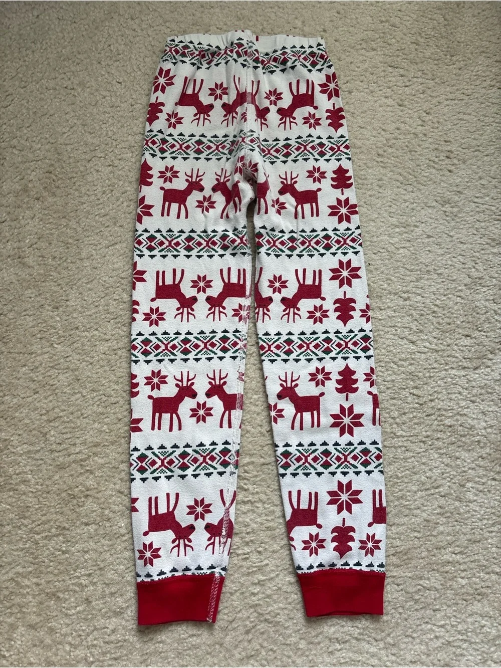 Size 8 Hanna Andersson Christmas Reindeer Pajama Set